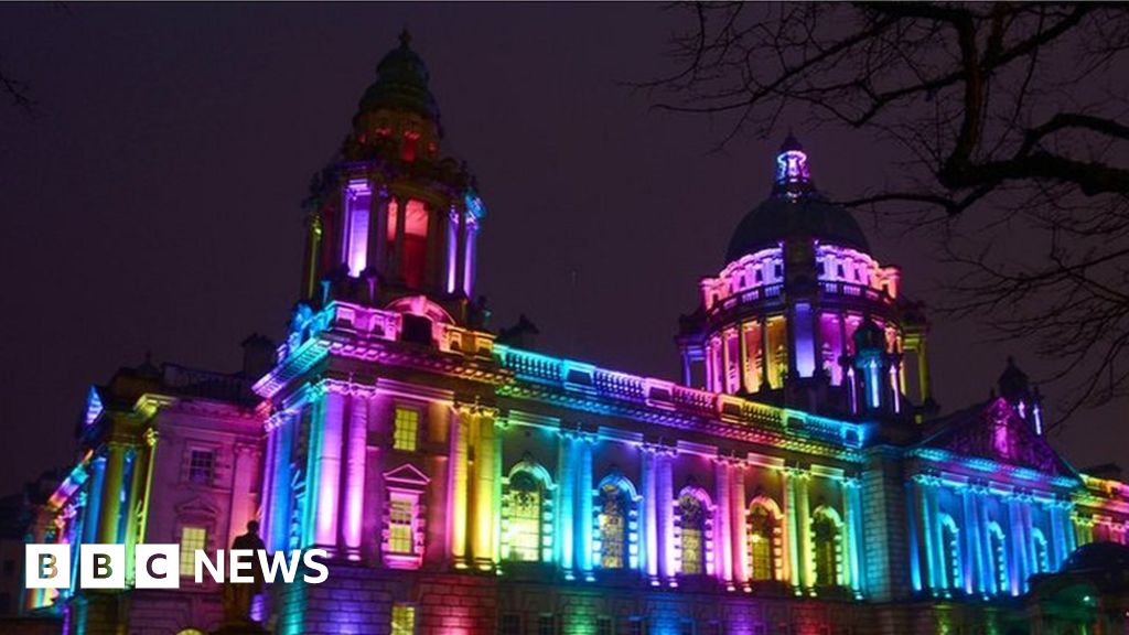 Belfast City Halls Colourful Lighting Requests Dilemma Bbc News