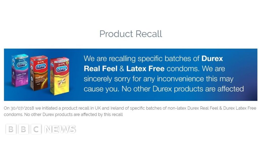 Durex Recalls Condoms Over Split Worries Bbc News 