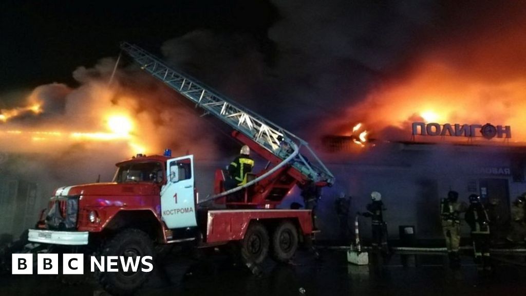 Russian nightclub fire: At the scene of blaze that left at least 13 dead