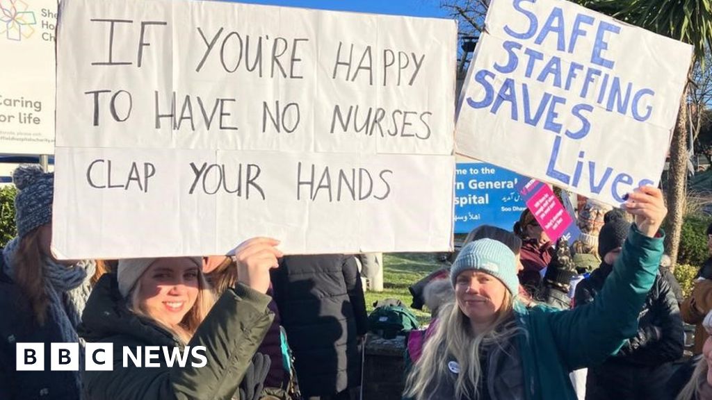 Nurses' Strike: Staff Walk Out Across Yorkshire In Pay Row - BBC News