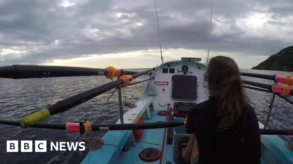 Belfast woman sets sail in record breaking rowing attempt BBC News