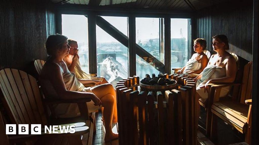Helsinki gets steamy with free sauna day BBC News