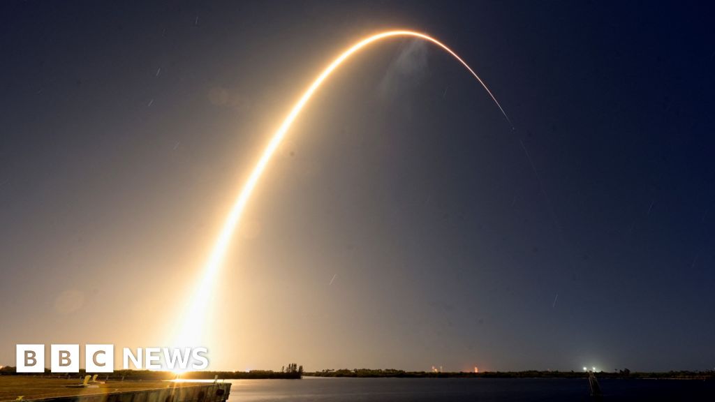 Watch as SpaceX rocket blasts off to the Moon