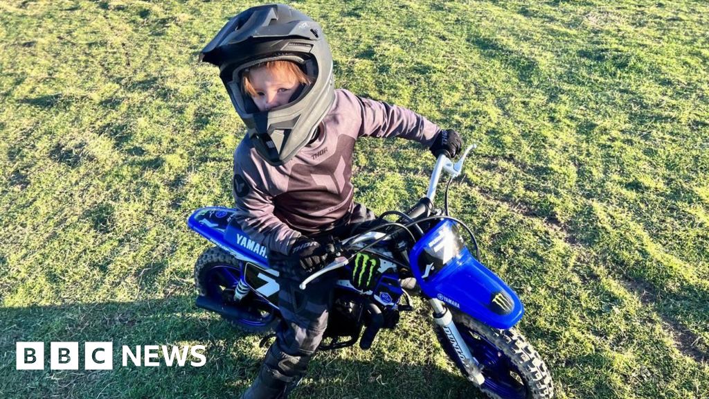 Four-year-old makes history at Guernsey motocross track