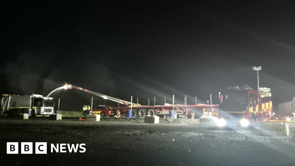Fire service tackling recycling centre blaze