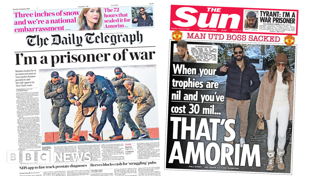 The Papers: 'I'm a prisoner of war' says Maduro and 'that's Amorim'