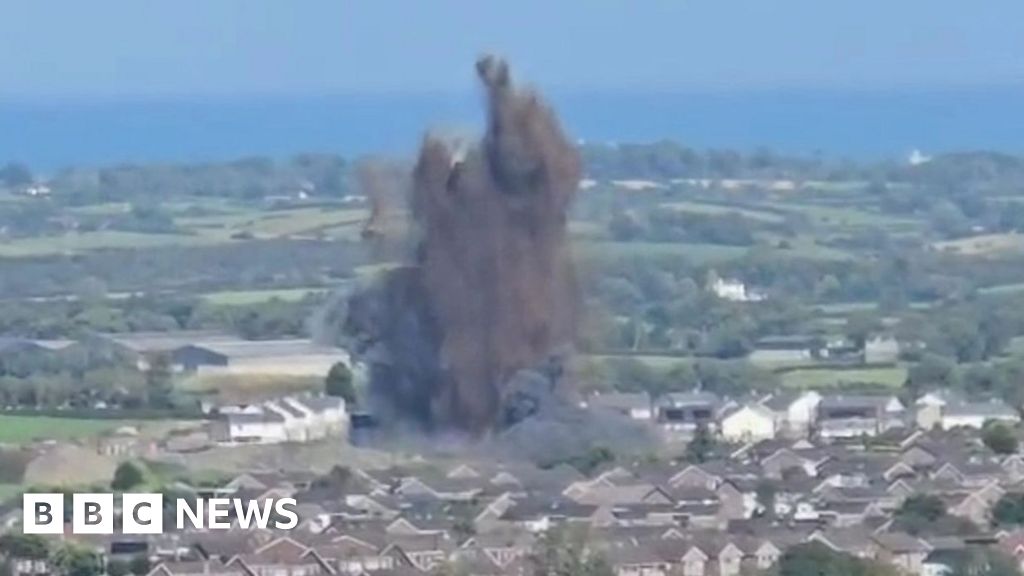 Newtownards WW2 bomb: Residents return after controlled explosion