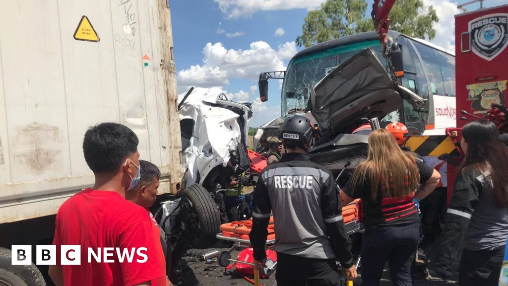 Ten dead, dozens injured, after bus accident in the Philippines