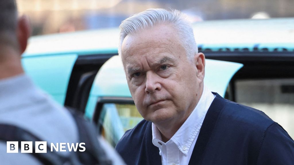 Watch: Silent Huw Edwards arrives at court