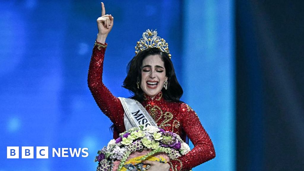 Mexico's Fatima Bosch, who walked out on organisers, crowned Miss Universe