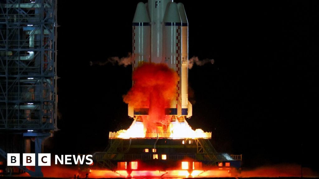 Watch: China spacecraft launches in mission to space station