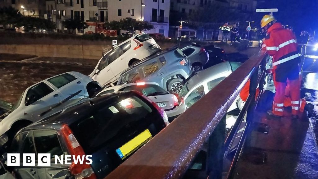 Contemporary Spain floods sweep away dozens of automobiles close to Girona