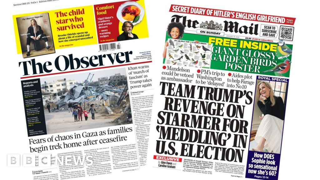 The Papers: 'Chaos' fears in Gaza and 'Team Trump's revenge' on Starmer