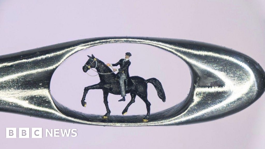 Peaky Blinders microsculpture created by artist Dr Willard Wigan