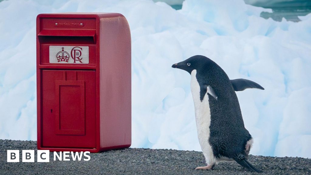 Red post box sent to Antarctic - on King's orders