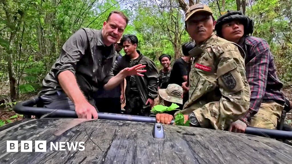Watch: BBC goes into jungle with Myanmar's civil war rebels