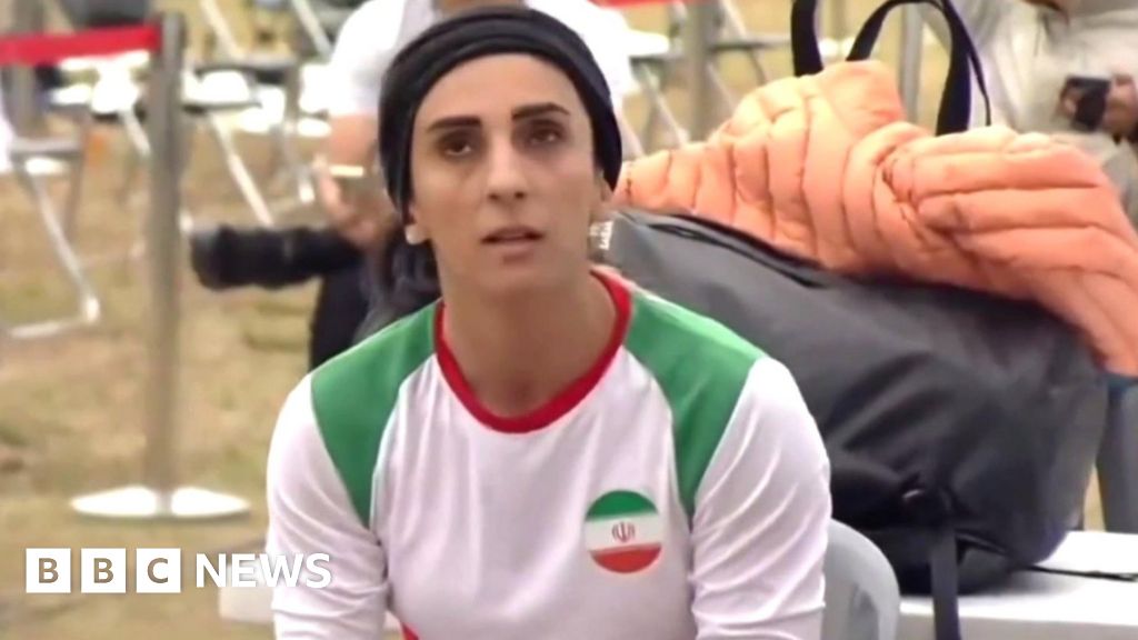 Iranian female climber ‘says hijab fell off accidentally’ at competition – BBC