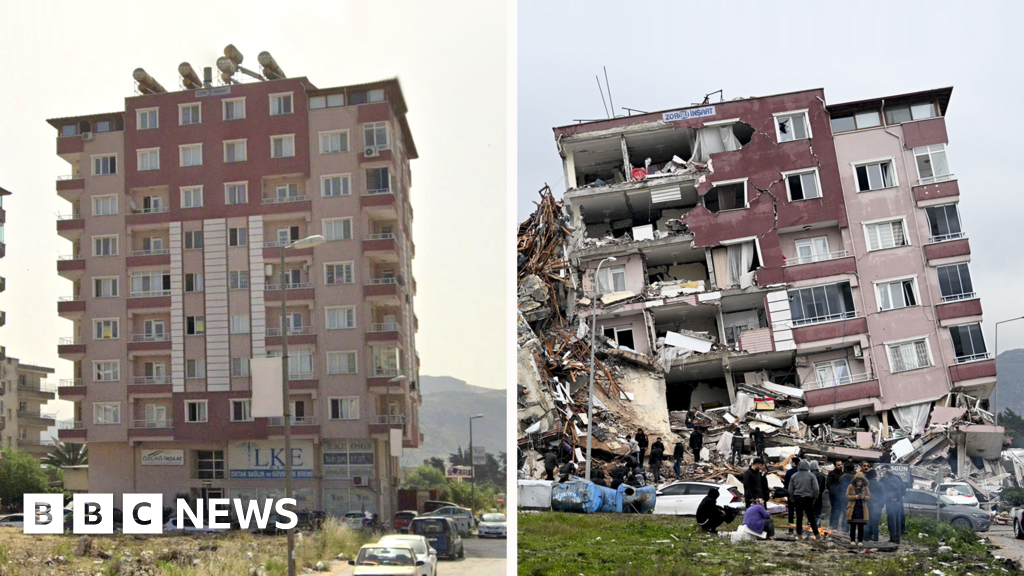 Turkey earthquake: Before and after images show extent of destruction