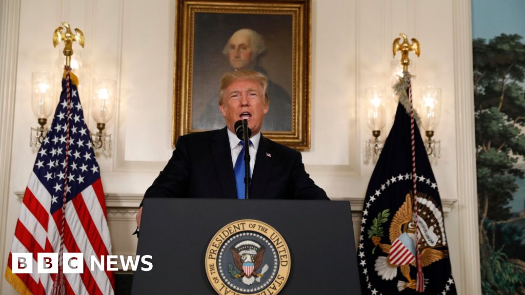 Trump Aims Blow At Iran And Threatens Landmark Nuclear Deal - BBC News