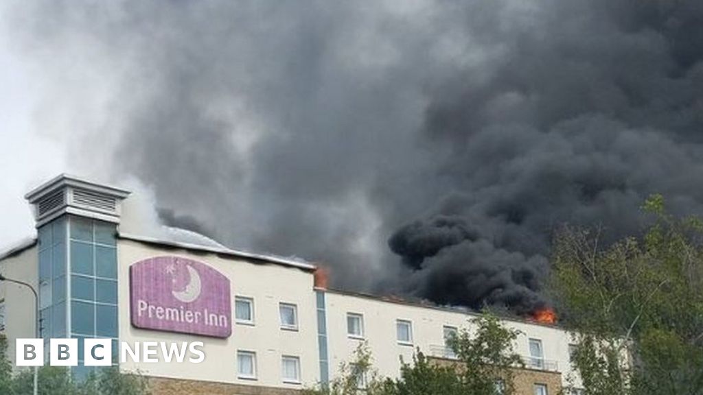Premier Inn fire Blaze at hotel near Cribbs Causeway BBC News