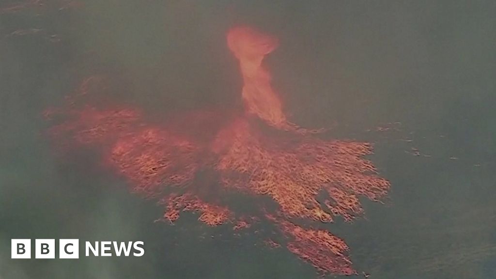 Firenado rages in California