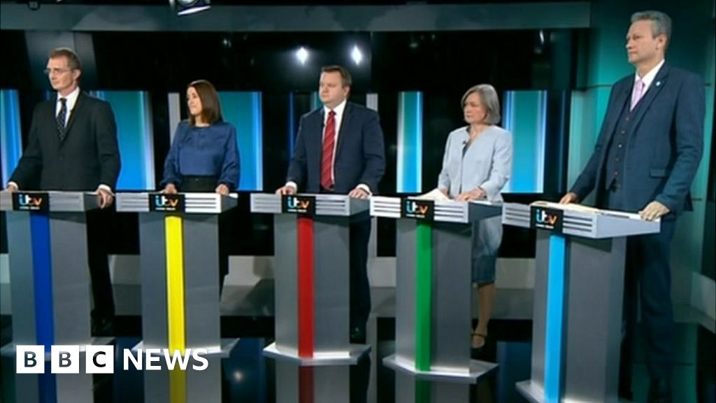 Welsh politicians clash in TV general election debate - BBC News