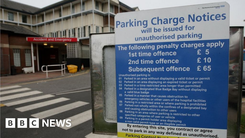 Covid: Free parking for NHS hospital staff in England to end this week