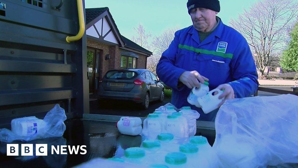 Milkman Delivers Final Carton Of Milk After 49 Years Bbc News