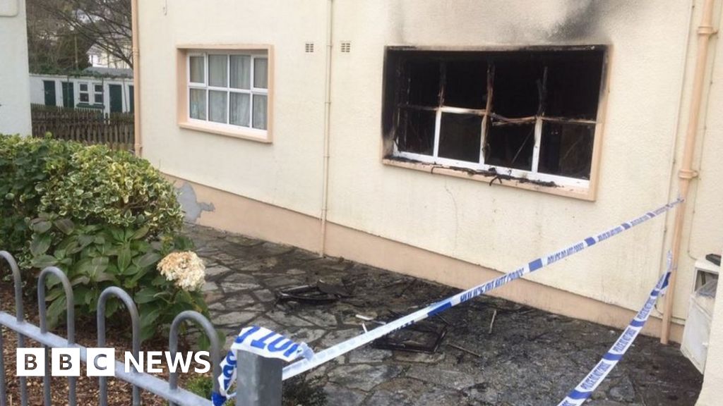 St Austell man in arson arrest after flats fire BBC News