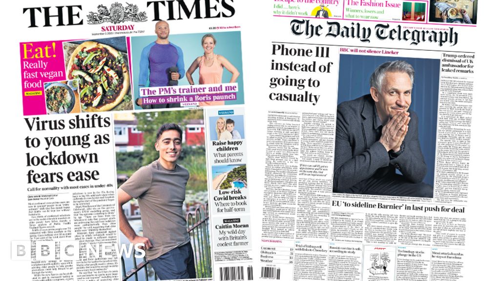 The Papers: Virus 'shifts to young' and call ahead of A&E trip