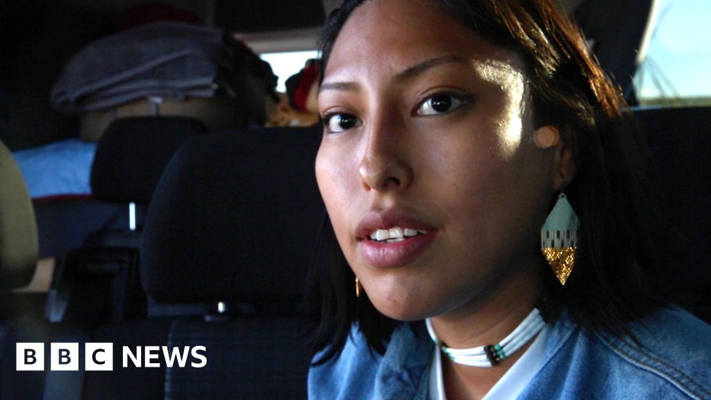 Rediscovering Native American roots at pipeline protest - BBC News