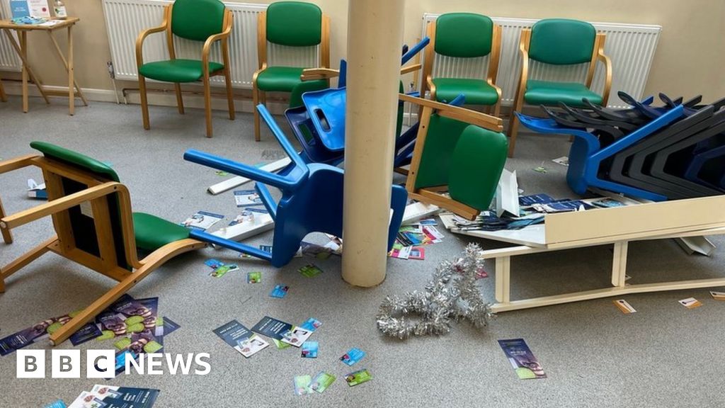 Man charged with criminal damage after Derby GP surgery trashed BBC News