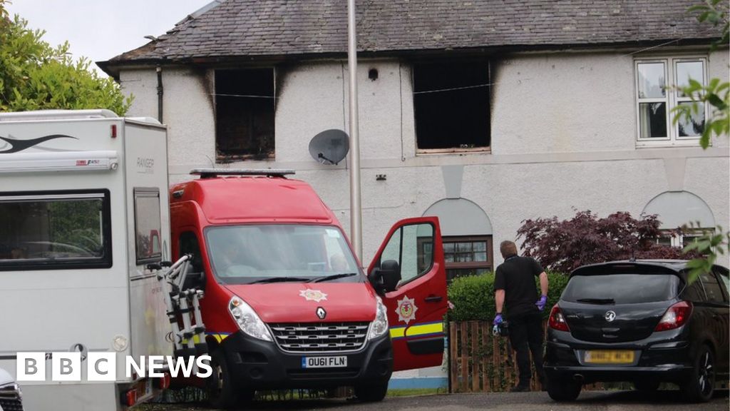 Man dies after fire spread through Dunblane house BBC News