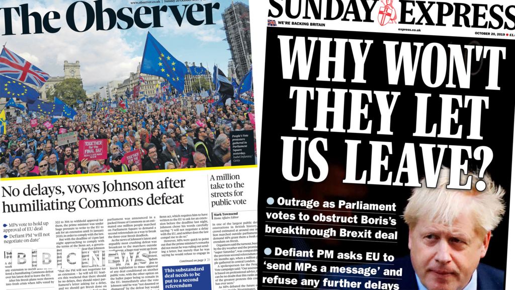 newspaper-headlines-boris-johnson-s-brexit-letter-makes-headlines-bbc-news