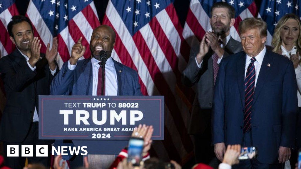 'I just love you': Tim Scott and Donald Trump's other challengers fall in line