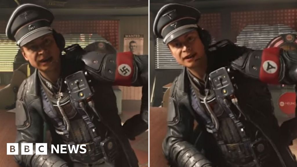 Image result for wolfenstein the new order censorship comparison