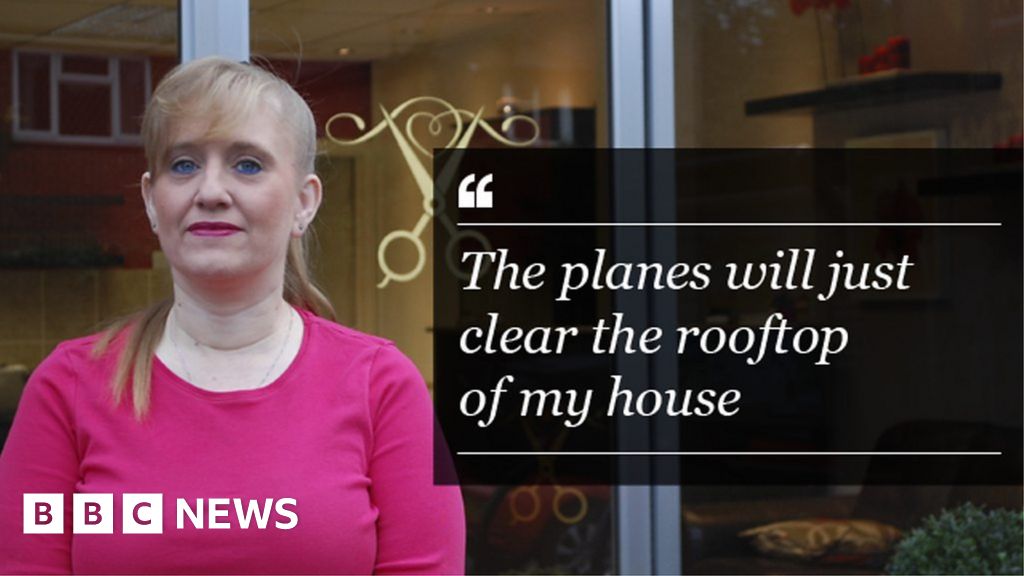 Jackie ClarkBasten runs a hairdressers in Sipson. BBC News