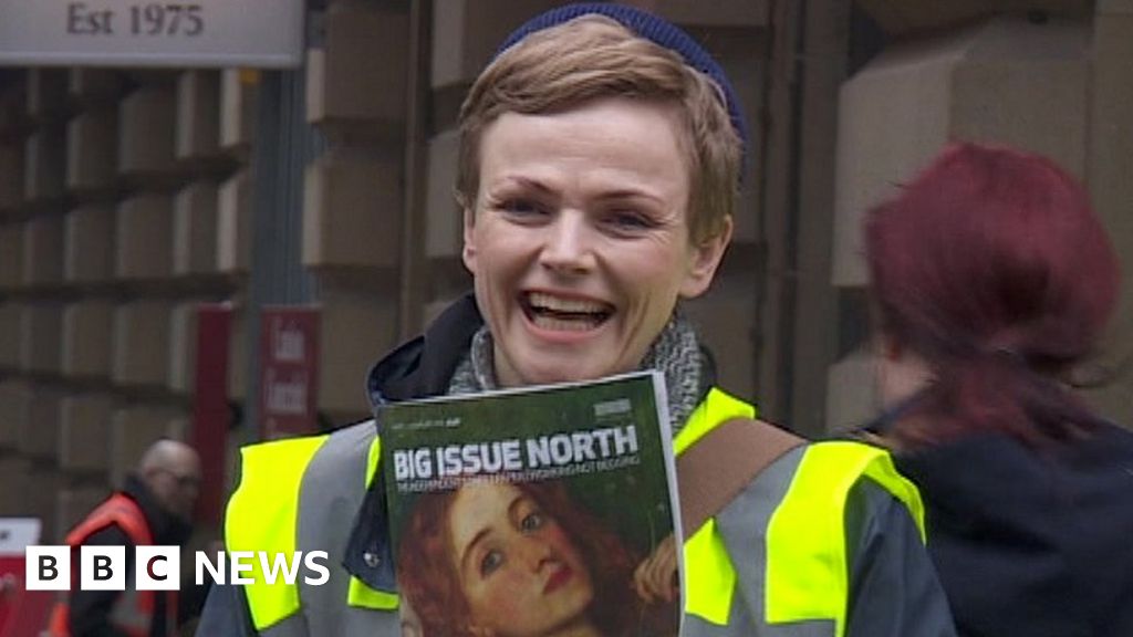 Maxine Peake Ignored While Selling Big Issue Bbc News