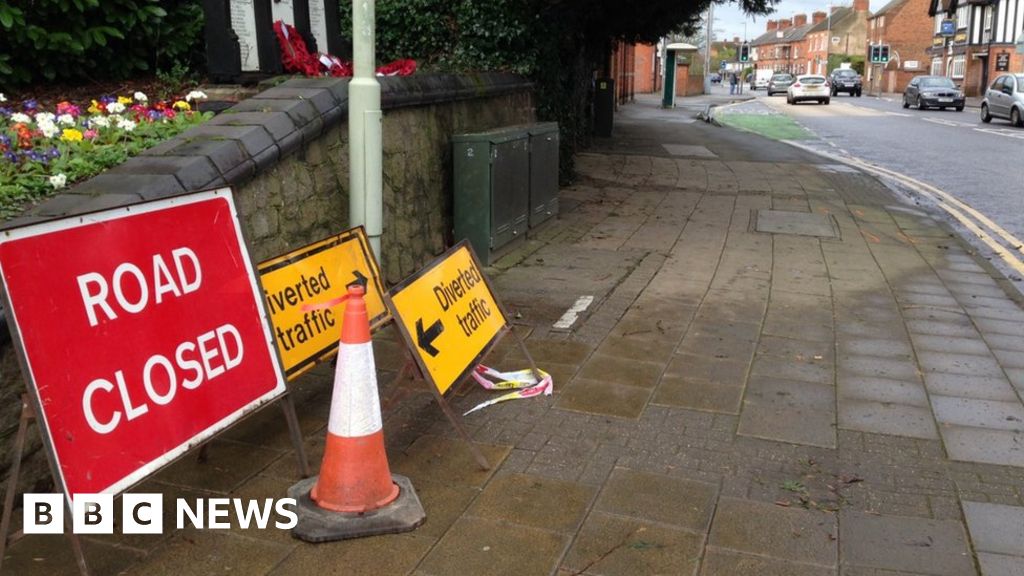 Teenager seriously ill after Wigston police chase crash BBC News