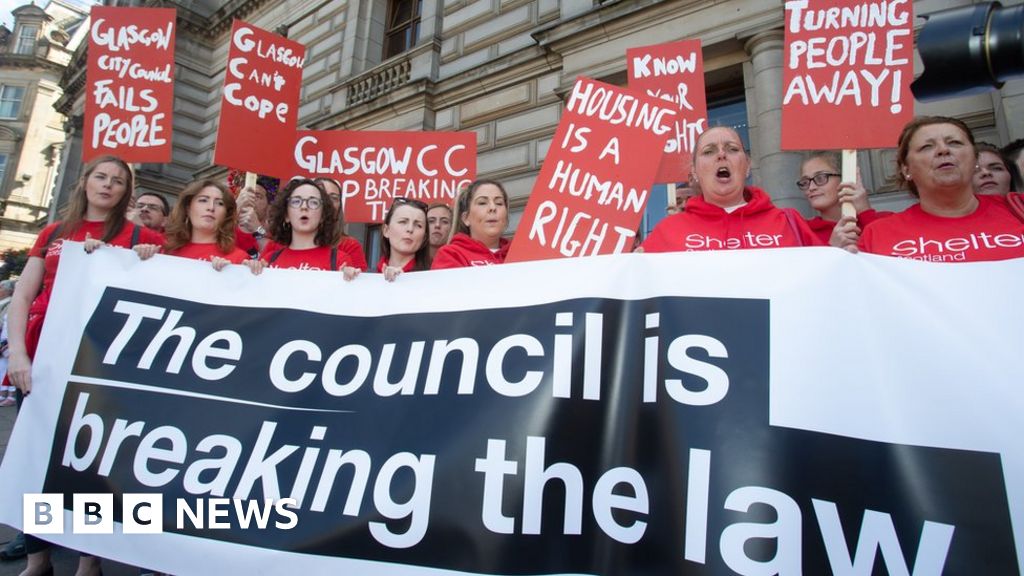 Homelessness Glasgow City Council faces legal action from Shelter Scotland BBC News