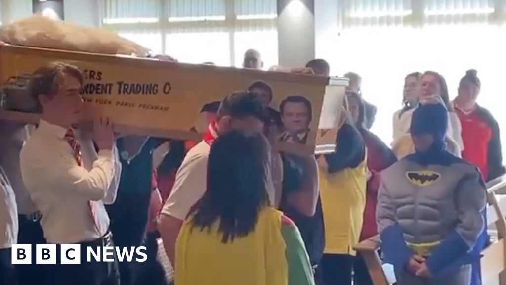 Batman scene funeral for Only Fools and Horses fan in Essex