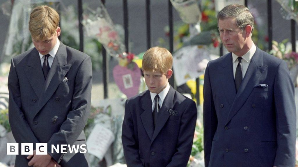 Prince Harry Very Glad To Walk Behind Diana S Coffin Bbc News