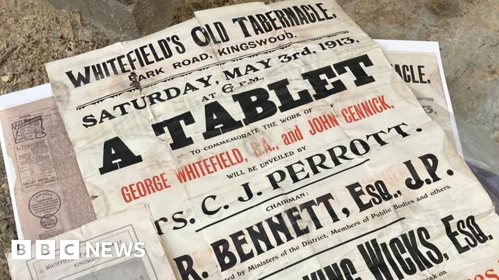Whitfield Tabernacle: 1930s time capsule discovered during restoration