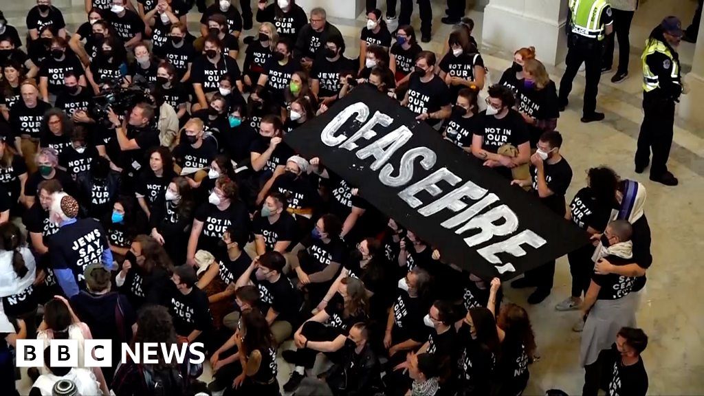 Protesters at US Capitol call for Israeli-Hamas ceasefire