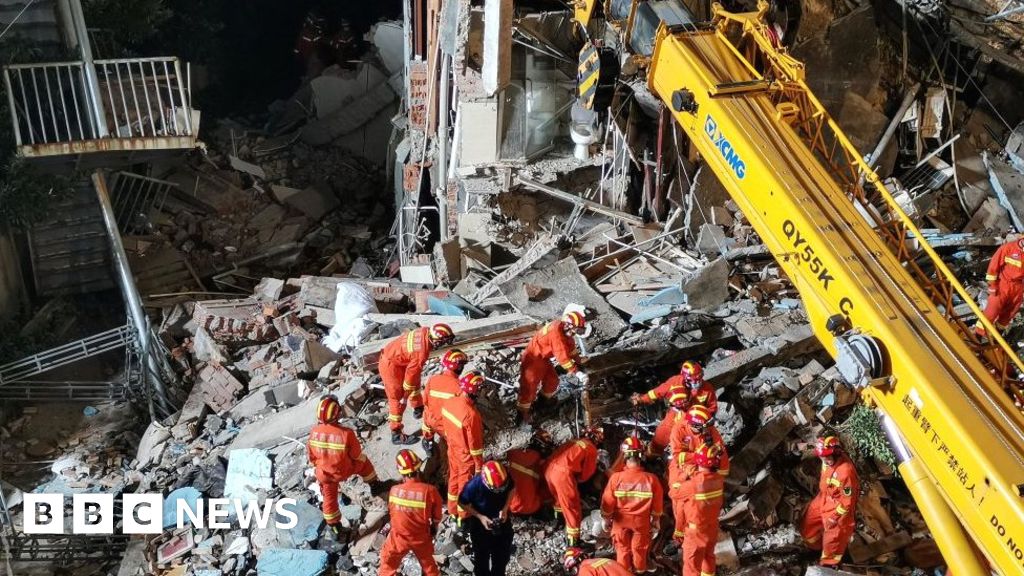 Hotel collapse in China's Suzhou kills 17, injures five