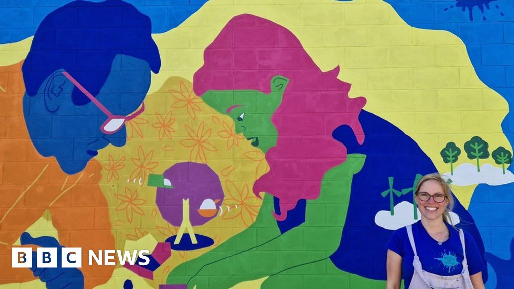 Huge mural celebrates Peterlee's history from 'mining to new town'