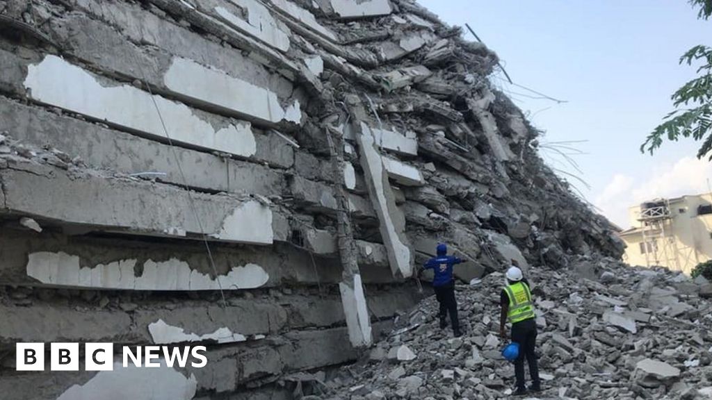 People feared trapped in Nigeria high-rise collapse