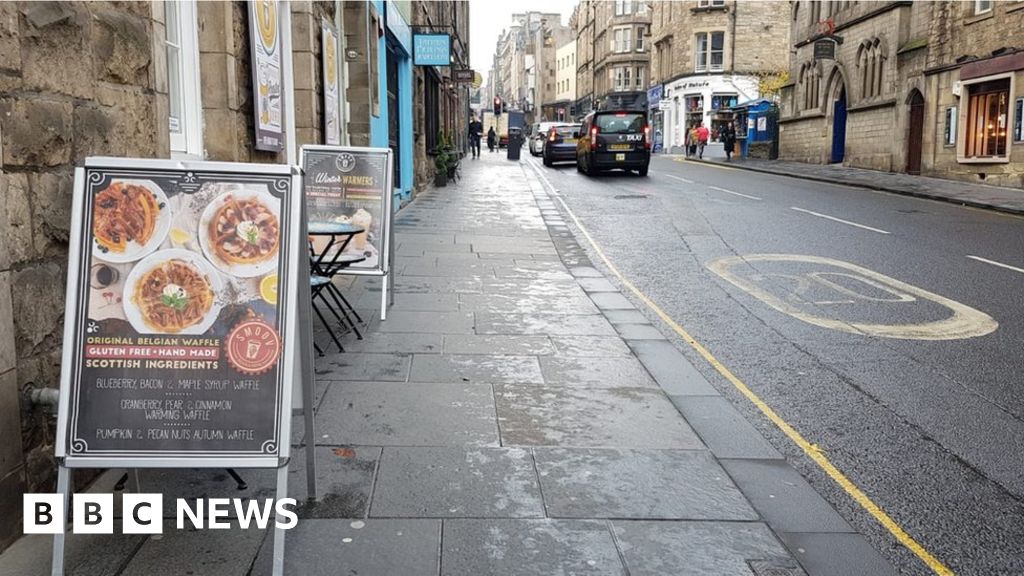 Street advertising boards banned in Edinburgh BBC News