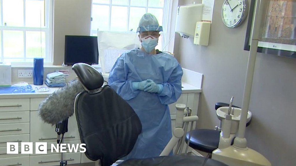 Coronavirus Saffron Walden dentist shows new appointment routine BBC