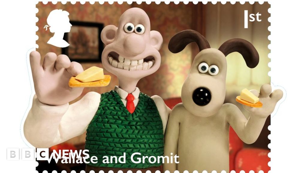 Wallace y Gromit entre rostros familiares en sellos de Royal Mail